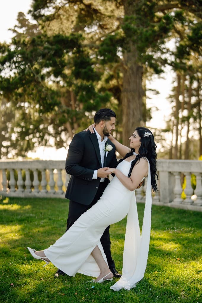 Mujaba and Mursal in a romantic dip